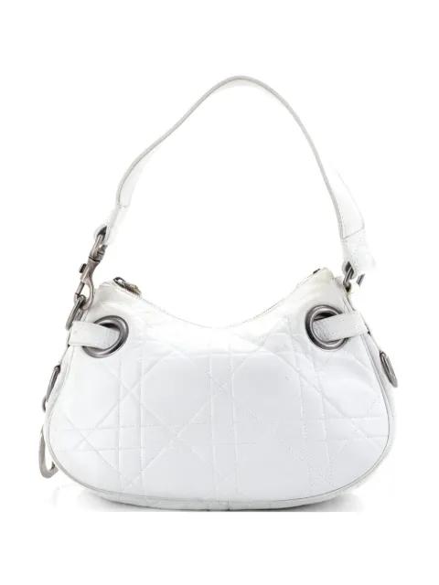 D Charm Zip Cannage Quilt Lambskin Small hobo bag by CHRISTIAN DIOR 