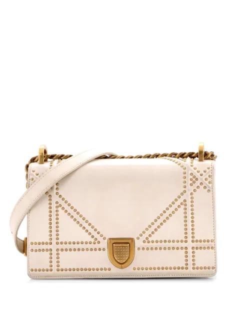 Diorama Flap Bag Studded Leather Small shoulder bag by CHRISTIAN DIOR 