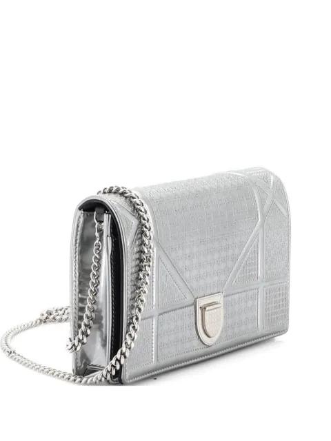 Diorama Wallet on Chain Cannage Embossed Calfskin clutch bag by CHRISTIAN DIOR 