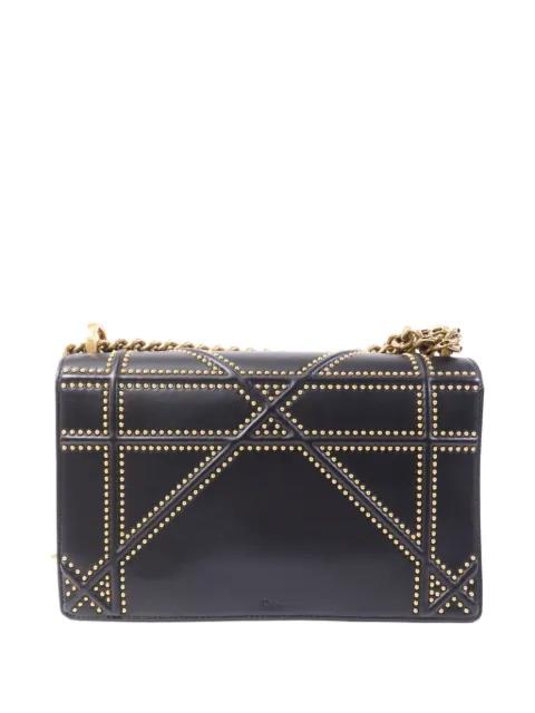 Diorama studded shoulder bag by CHRISTIAN DIOR 