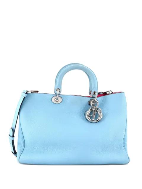 Diorissimo Pebbled Leather Large tote bag by CHRISTIAN DIOR 