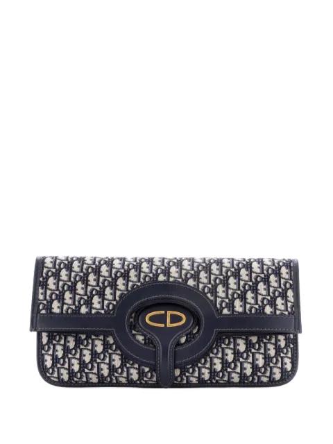 Fold Over Oblique Canvas clutch bag by CHRISTIAN DIOR 