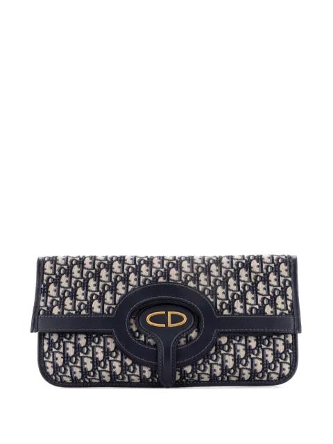 Fold Over Oblique Canvas clutch bag by CHRISTIAN DIOR 