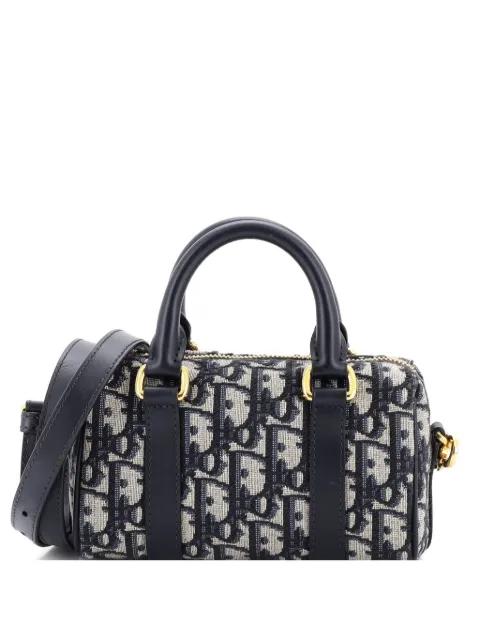 Groove Convertible Bowling Bag Oblique Canvas Nano handbag by CHRISTIAN DIOR 