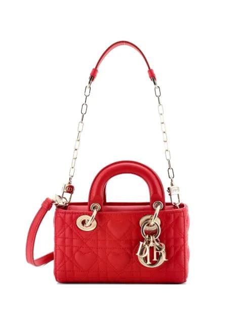 Lady D-Joy Bag Heart Cannage Quilt Leather Micro satchel by CHRISTIAN DIOR 
