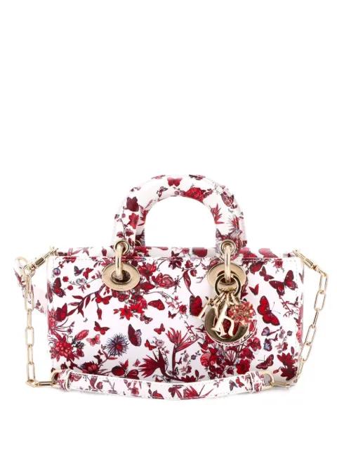 Lady D-Joy Bag Printed Leather Small satchel by CHRISTIAN DIOR 