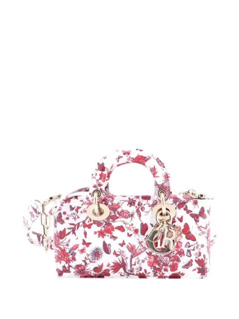 Lady D-Joy Bag Printed Leather Small satchel by CHRISTIAN DIOR 