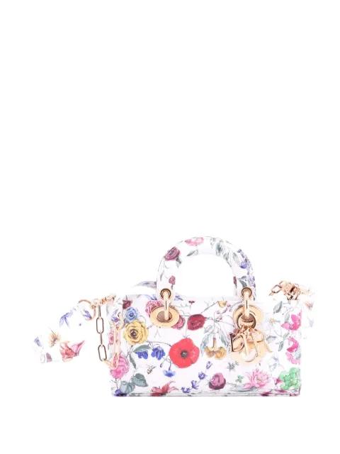 Lady D-Joy Bag Printed Leather Small satchel by CHRISTIAN DIOR 