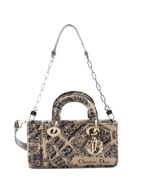 Lady D-Joy Bag Printed Leather Small satchel by CHRISTIAN DIOR 