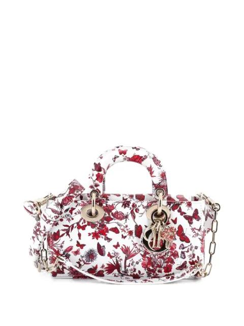 Lady D-Joy Bag Printed Leather Small satchel by CHRISTIAN DIOR 
