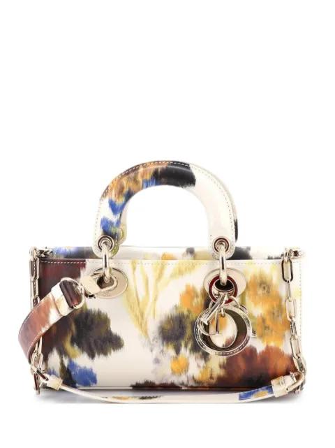 Lady D-Joy Bag Printed Leather Small satchel by CHRISTIAN DIOR 