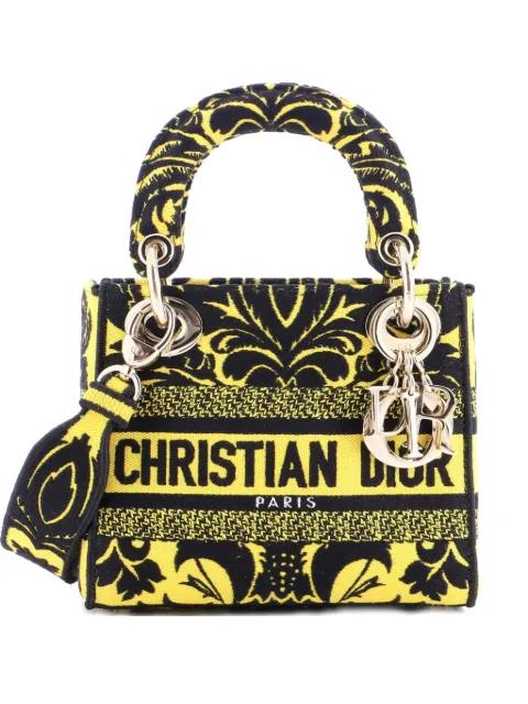 Lady D-Lite Bag Embroidered Canvas Mini satchel by CHRISTIAN DIOR Lady D-Lite Bag Embroidered Canvas Mini satchel by CHRISTIAN DIOR