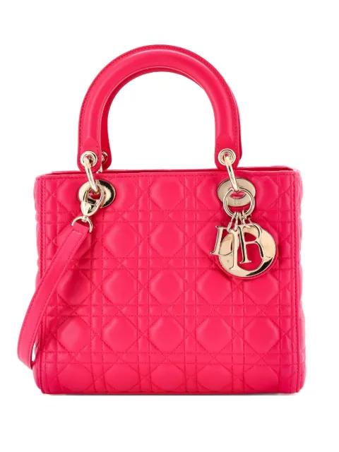 Lady Dior Bag Cannage Quilt Lambskin Medium satchel by CHRISTIAN DIOR 