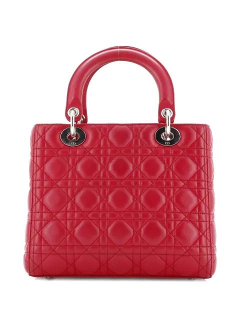 Lady Dior Bag Cannage Quilt Lambskin Medium satchel by CHRISTIAN DIOR Lady Dior Bag Cannage Quilt Lambskin Medium satchel by CHRISTIAN DIOR