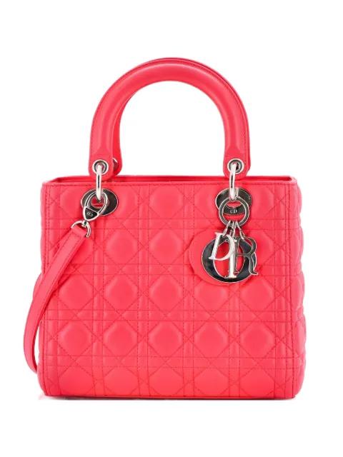 Lady Dior Bag Cannage Quilt Lambskin Medium satchel by CHRISTIAN DIOR 