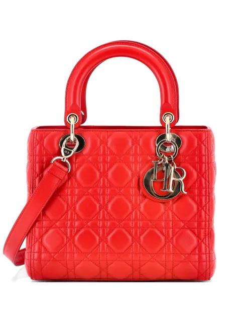 Lady Dior Bag Cannage Quilt Lambskin Medium satchel by CHRISTIAN DIOR 