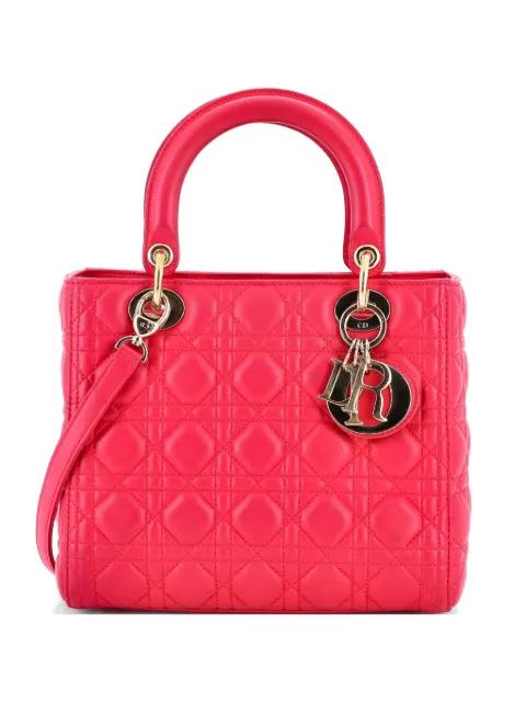 Lady Dior Bag Cannage Quilt Lambskin Medium satchel by CHRISTIAN DIOR 