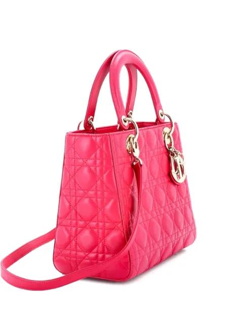 Lady Dior Bag Cannage Quilt Lambskin Medium satchel by CHRISTIAN DIOR 