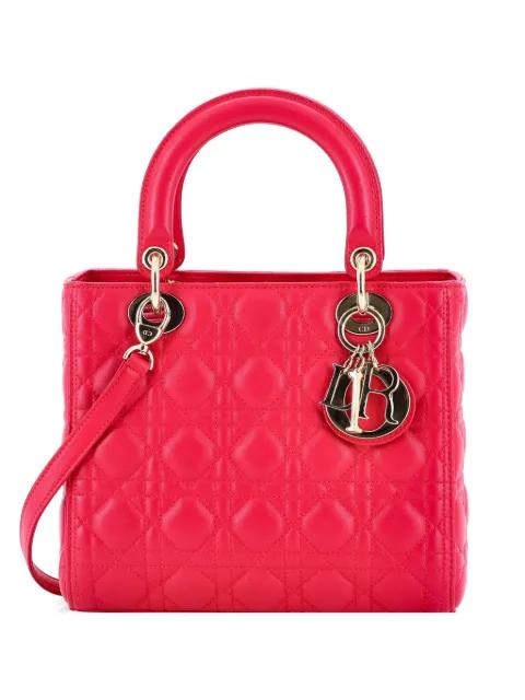 Lady Dior Bag Cannage Quilt Lambskin Medium satchel by CHRISTIAN DIOR 