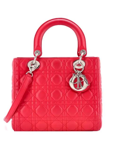 Lady Dior Bag Cannage Quilt Lambskin Medium satchel by CHRISTIAN DIOR 
