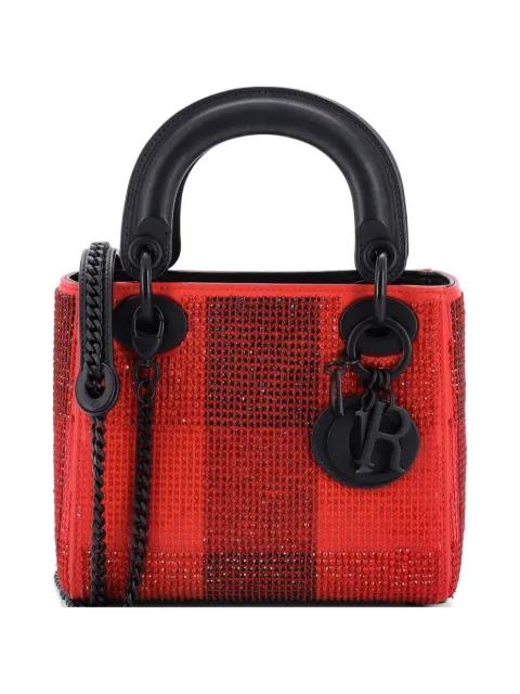 Lady Dior Bag Embellished Leather Mini crossbody bag by CHRISTIAN DIOR 