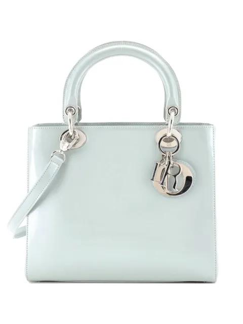Lady Dior Bag Patent Medium satchel by CHRISTIAN DIOR 