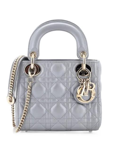 Lady Dior Chain Bag Cannage Quilt Lambskin Mini satchel by CHRISTIAN DIOR 