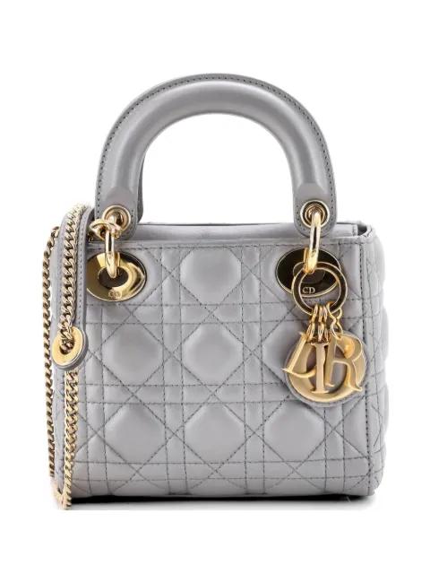 Lady Dior Chain Bag Cannage Quilt Lambskin Mini satchel by CHRISTIAN DIOR 