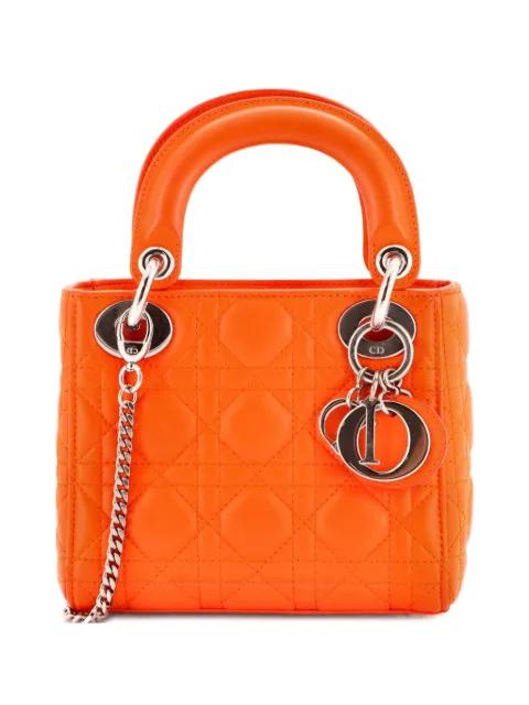 Lady Dior Chain Bag Cannage Quilt Lambskin Mini satchel by CHRISTIAN DIOR 