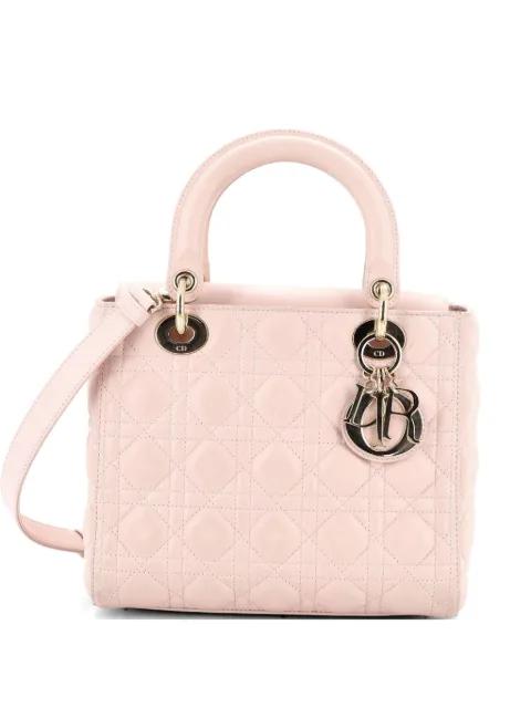 Lady Dior NM Bag Cannage Quilt Lambskin Medium satchel by CHRISTIAN DIOR 