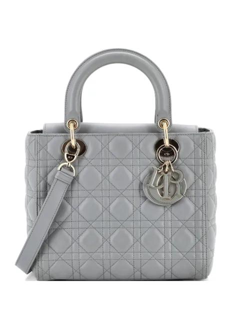 Lady Dior NM Bag Cannage Quilt Lambskin Medium satchel by CHRISTIAN DIOR 