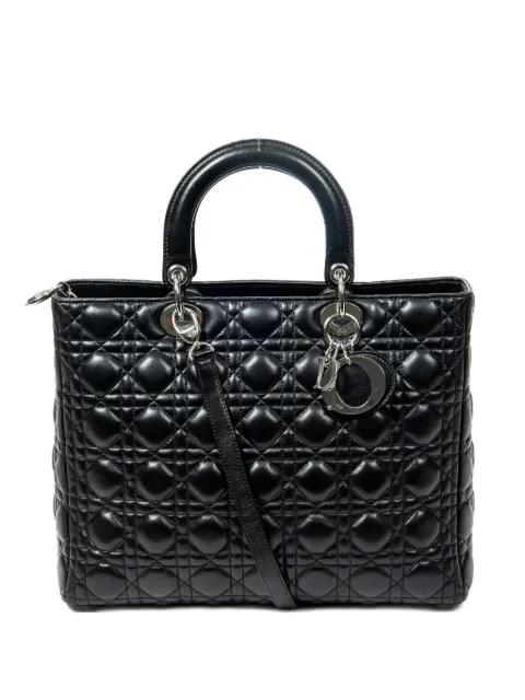 Lady Dior large tote bag by CHRISTIAN DIOR 