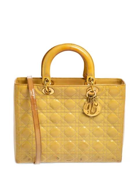 Lady Dior quilted leather tote bag by CHRISTIAN DIOR 