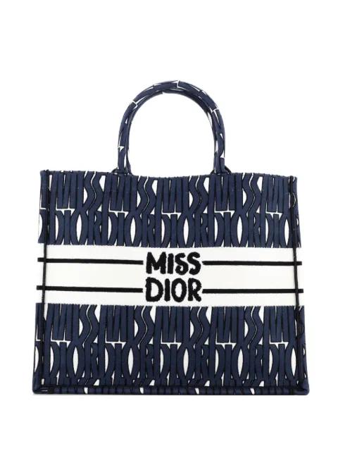 Miss Dior Book Embroidered Canvas Medium tote bag by CHRISTIAN DIOR 