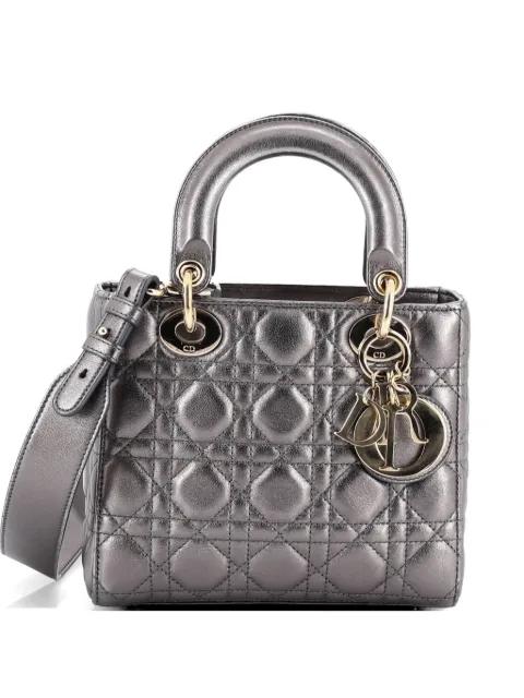 My ABCDior Lady Dior Bag Metallic Cannage Quilt Leather shoulder bag by CHRISTIAN DIOR 
