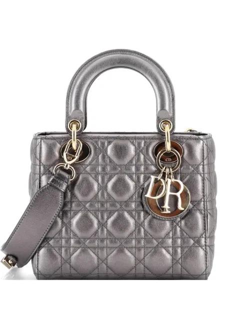 My ABCDior Lady Dior Bag Metallic Cannage Quilt Leather shoulder bag by CHRISTIAN DIOR 