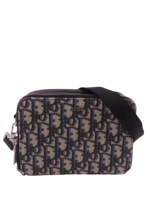 Oblique canvas zipped shoulder bag by CHRISTIAN DIOR 
