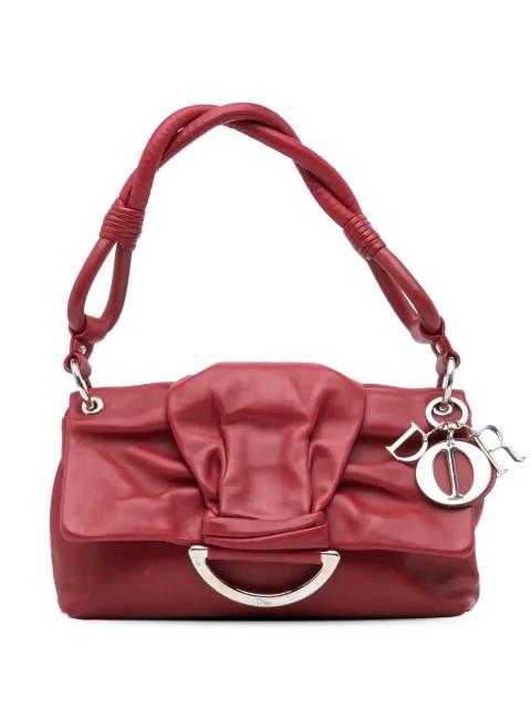 2009 Small Lambskin Demi Lune Flap shoulder bag by CHRISTIAN DIOR PRE-OWNED