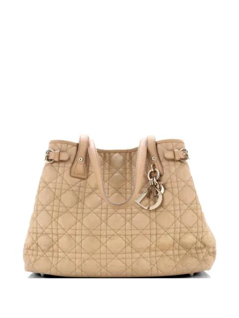 Panarea Cannage Quilt Canvas Medium tote bag by CHRISTIAN DIOR 