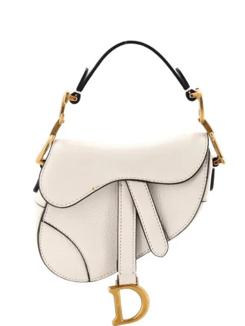 Saddle Handbag Leather Micro satchel by CHRISTIAN DIOR 