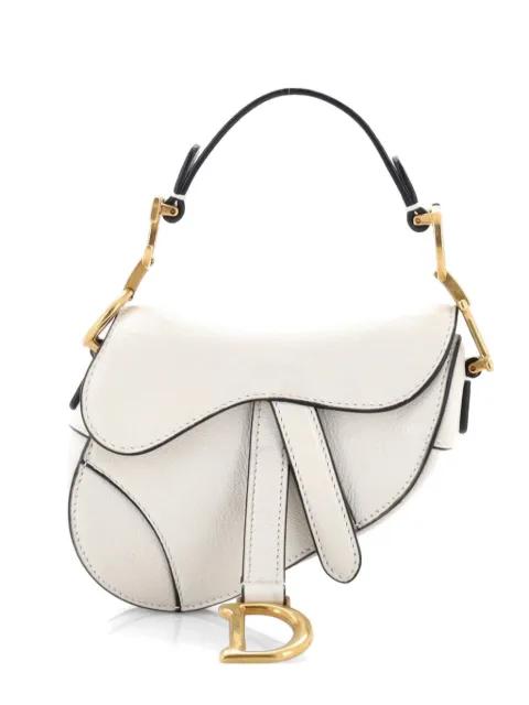 Saddle Handbag Leather Micro satchel by CHRISTIAN DIOR 