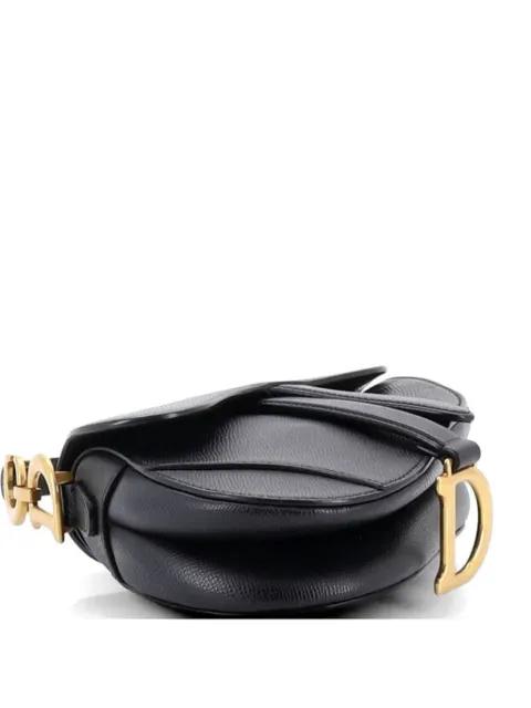 Saddle Handbag Leather Mini shoulder bag by CHRISTIAN DIOR 
