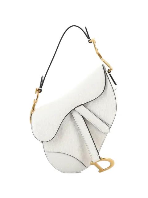Saddle Handbag Leather Mini shoulder bag by CHRISTIAN DIOR 