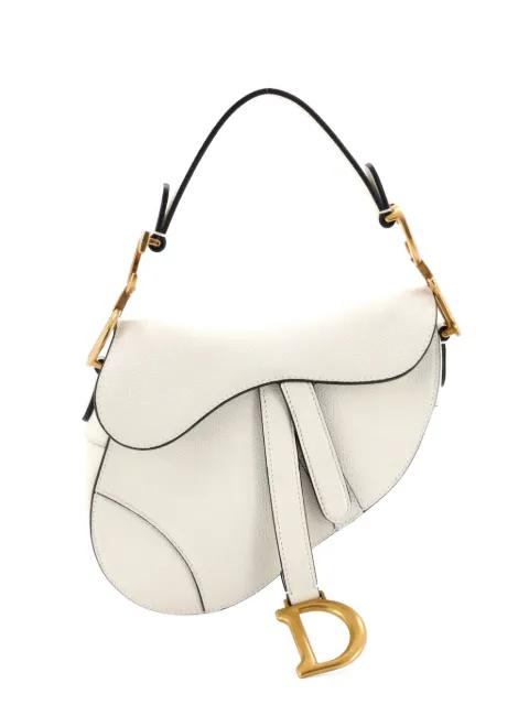 Saddle Handbag Leather Mini shoulder bag by CHRISTIAN DIOR 