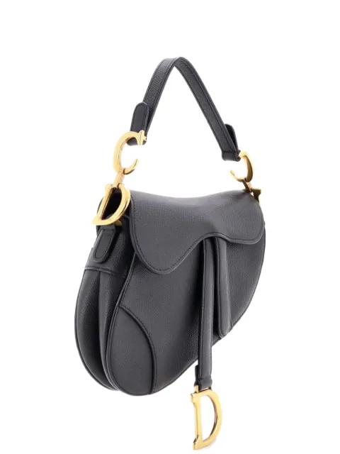 Saddle Handbag Leather Mini shoulder bag by CHRISTIAN DIOR 