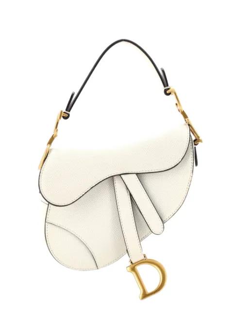 Saddle Handbag Leather Mini shoulder bag by CHRISTIAN DIOR 