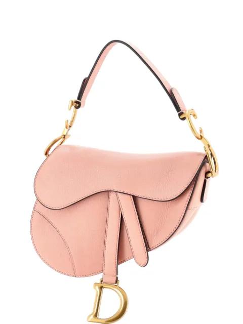 Saddle Handbag Leather Mini shoulder bag by CHRISTIAN DIOR 
