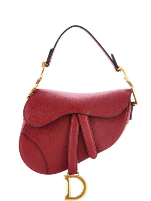 Saddle Handbag Leather Mini shoulder bag by CHRISTIAN DIOR 