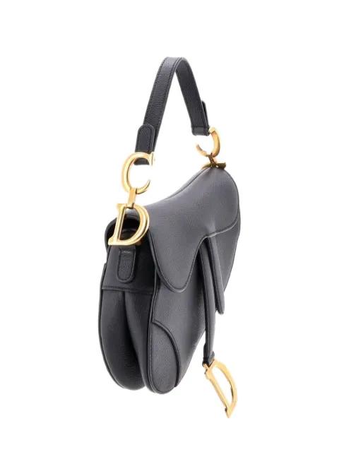 Saddle Handbag Leather Mini shoulder bag by CHRISTIAN DIOR 