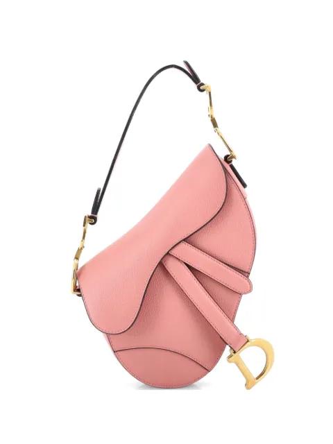 Saddle Handbag Leather Mini shoulder bag by CHRISTIAN DIOR 